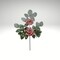 18" Red Rose Berry Spray – Flocked Artificial Rose Stem for Holiday Arrangements-83754-RD